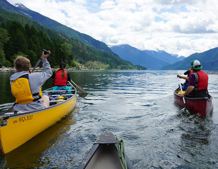 Whistler Waldorf School students kayaking